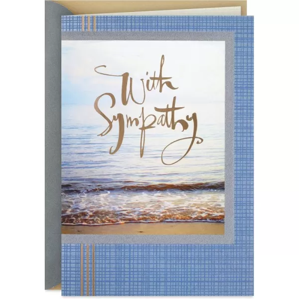 Hallmark Sympathy Card from All Gold Foil TapestryHolding You In My Heart