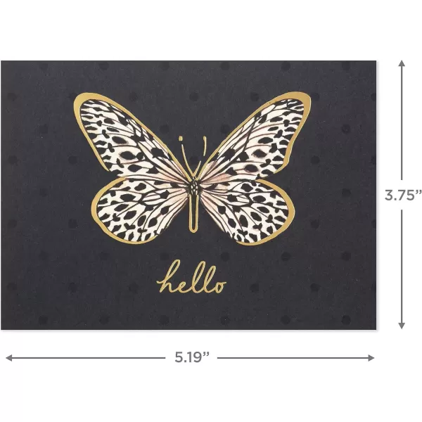 Hallmark Butterfly Card Assortment 24 Blank Cards with Envelopes Thank You Breathe Hello