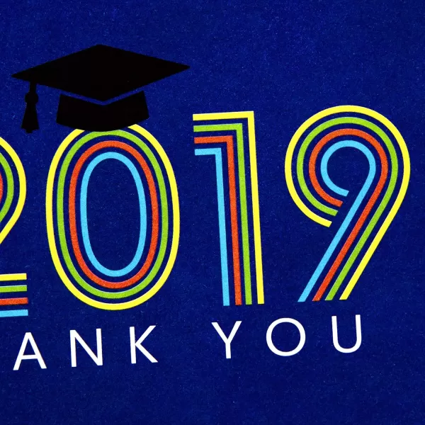 Hallmark Graduation Thank You Cards Bulk Class of 2024 Retro Blue 40 Thank You Notes with Envelopes2019  Retro Blue Thank You Notes