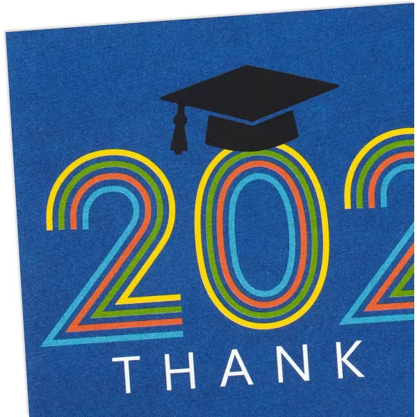 Hallmark Graduation Thank You Cards Bulk Class of 2024 Retro Blue 40 Thank You Notes with Envelopes2023  Retro Blue Thank You Notes