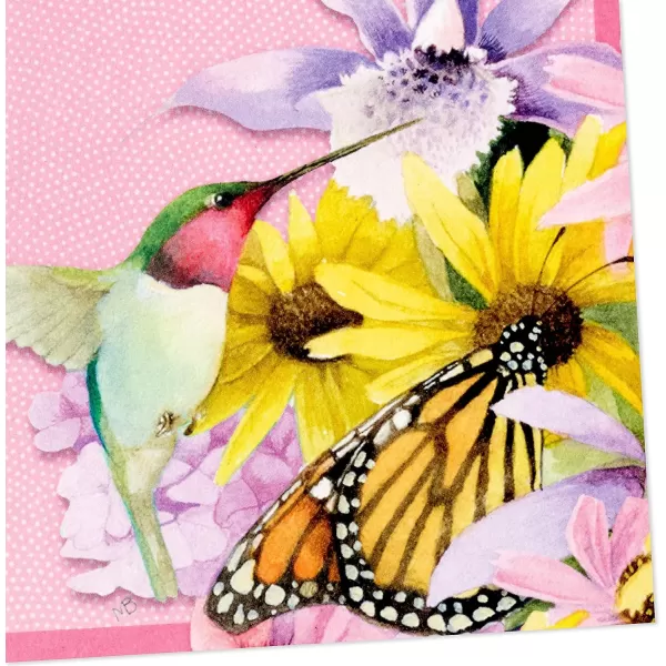 Hallmark Marjorlein Bastin Floral Notecards 20 Blank Cards with Envelopes Butterfly ampamp Hummingbird