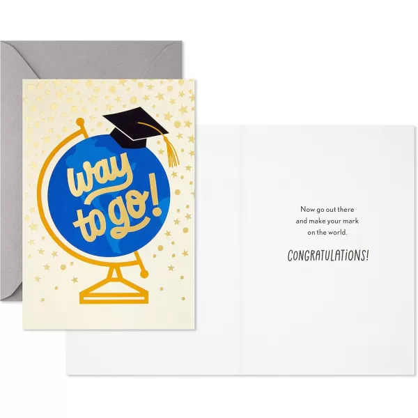 Hallmark Pack of 10 Graduation Cards with Envelopes Way to GoWay to Go  10 Cards