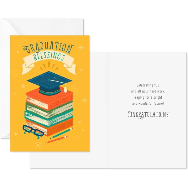 Hallmark Pack of Graduation Cards Congrats 10 Cards with EnvelopesBlessings  6 Cards with Envelopes