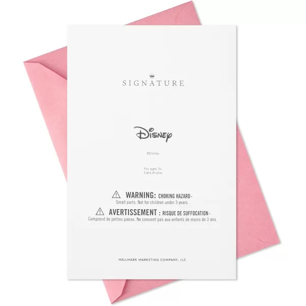 Hallmark Signature Blank Card Disney Princess DressesBelle  Ariel  Jasmine  Cinderella