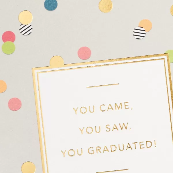 Hallmark Signature Graduation Card Came Saw GraduatedCame  Saw  Graduated