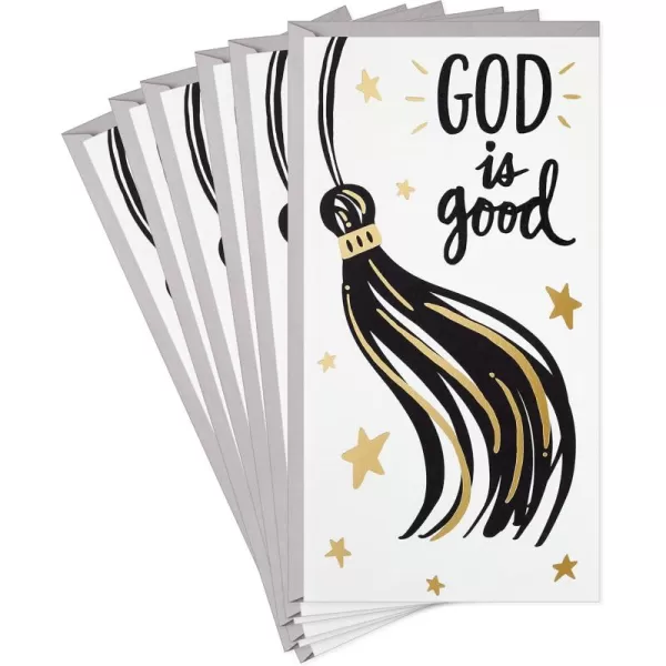 Hallmark Pack of 10 Graduation Cards with Envelopes Way to GoGod is Good  6 Money Holder Cards