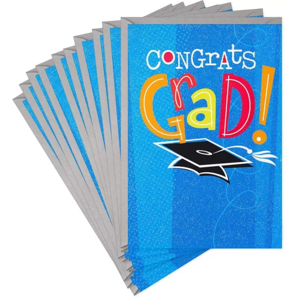 Hallmark Pack of Graduation Cards Congrats 10 Cards with EnvelopesCongrats  10 Cards with Envelopes