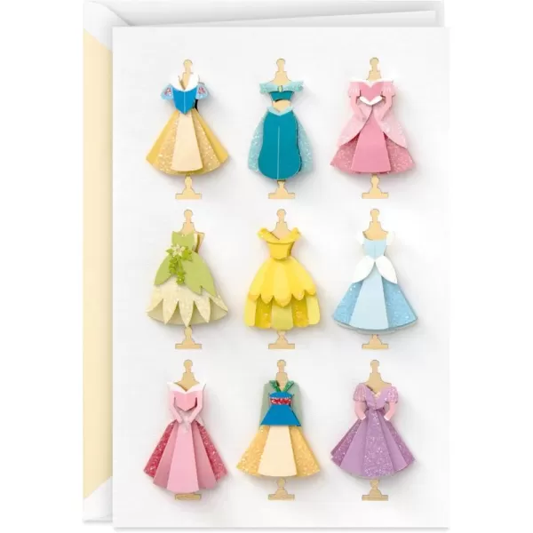 Hallmark Signature Blank Card Disney Princess DressesDisney Princess Dresses