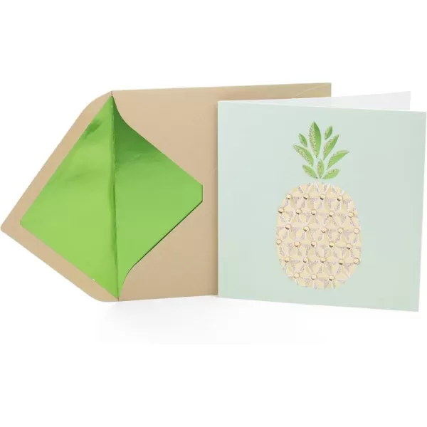 Hallmark Signature Blank Card Pineapple 0699RZH4010