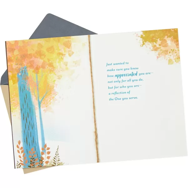 Dayspring Religious Thank You Card for Minister Making a Difference for Clergy Appreciation Day Encouragement Birthday