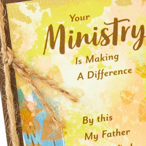 Dayspring Religious Thank You Card for Minister Making a Difference for Clergy Appreciation Day Encouragement Birthday