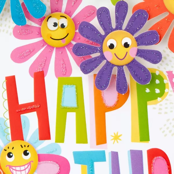 Hallmark Birthday Card for Girls Retro FlowersRetro Flowers