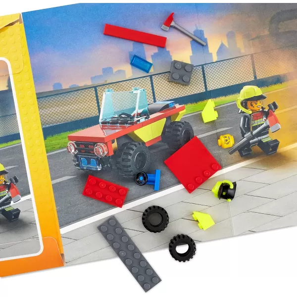 Hallmark Birthday Card for Kids with Legos Ninjago Mini Thunder Raider Building Kit Ages 7 and UpFire Truck Building Kit  Ages 5 and Up