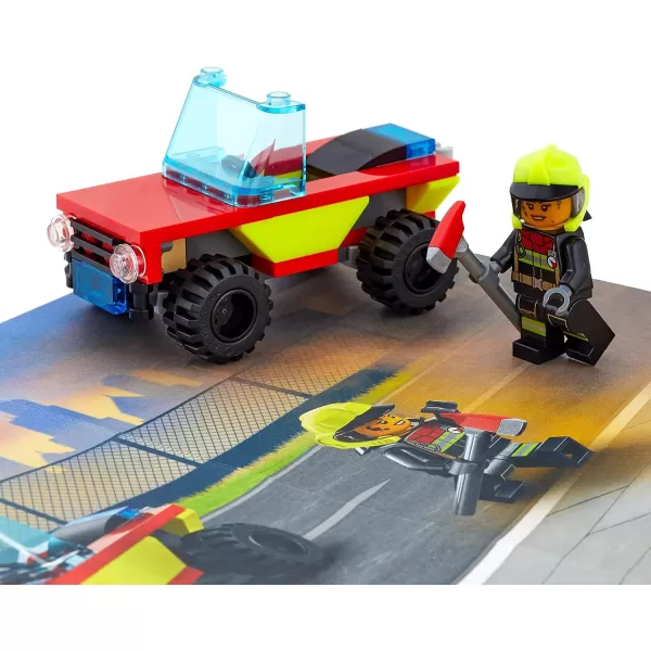 Hallmark Birthday Card for Kids with Legos Ninjago Mini Thunder Raider Building Kit Ages 7 and UpFire Truck Building Kit  Ages 5 and Up