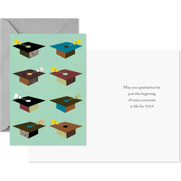 Hallmark Graduation Cards Amazing 6 Cards with EnvelopesGraduation Caps  6 Cards with Envelopes