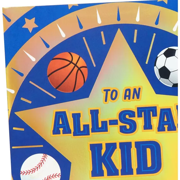 Hallmark Jumbo Birthday Card for Kids Sports AllStar Kid