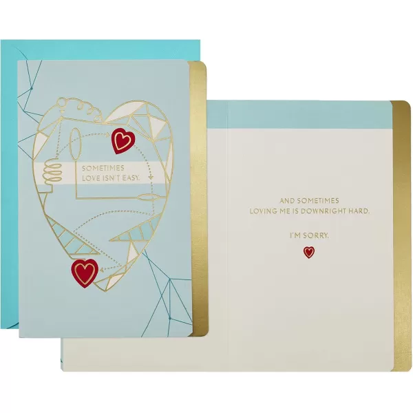 Hallmark Love Card Assortment New RelationshipMiss YouTime ApartJust Because 6 Cards with EnvelopesMulticolorAssorted