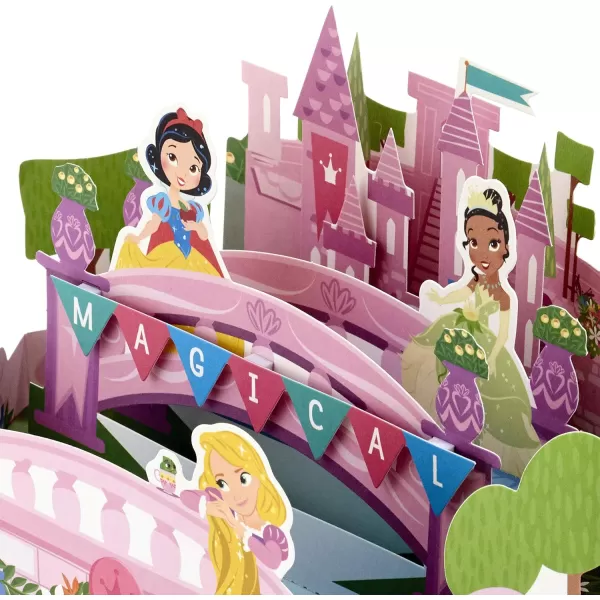 Hallmark Paper Wonder Pop Up Birthday Card for Kids Disney Princess CastlePop Up  Disney Princess