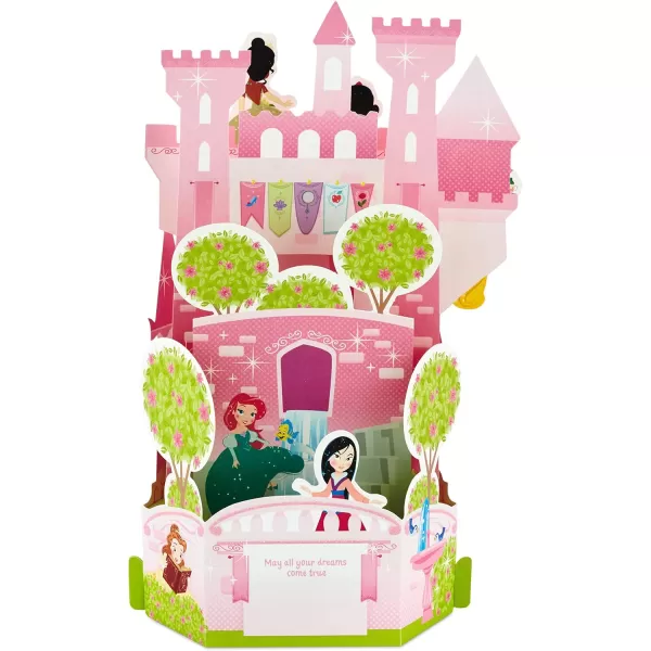 Hallmark Paper Wonder Pop Up Birthday Card for Kids Disney Princess CastlePop Up  Disney Princess Castle