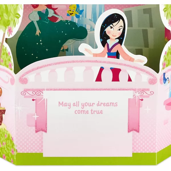 Hallmark Paper Wonder Pop Up Birthday Card for Kids Disney Princess CastlePop Up  Disney Princess Castle