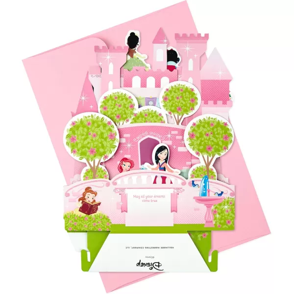 Hallmark Paper Wonder Pop Up Birthday Card for Kids Disney Princess CastlePop Up  Disney Princess Castle