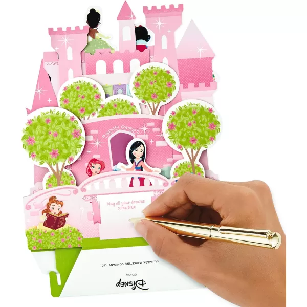 Hallmark Paper Wonder Pop Up Birthday Card for Kids Disney Princess CastlePop Up  Disney Princess Castle