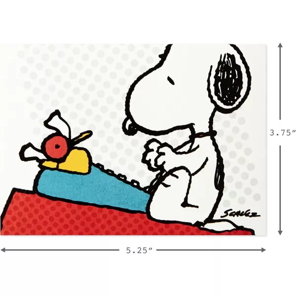 Hallmark Peanuts Blank Cards Snoopy Typing 10 Cards with Envelopes