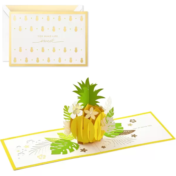 Hallmark Signature Paper Wonder Pop Up Card Pineapple Nurses Day Card Teacher Appreciation Healthcare Worker Gift 1299RZH1131Pop Up Pineapple