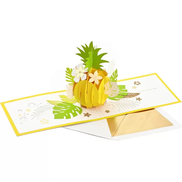 Hallmark Signature Paper Wonder Pop Up Card Pineapple Nurses Day Card Teacher Appreciation Healthcare Worker Gift 1299RZH1131Pop Up Pineapple