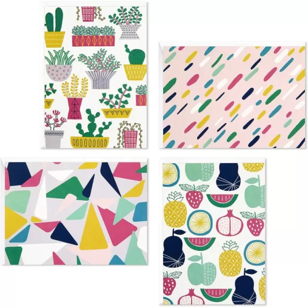 Hallmark Blank Cards Assortment Succulents and Fruits 48 Cards with Envelopes 5STZ5118Multicolor