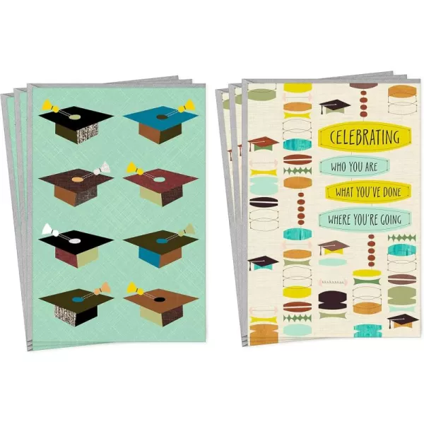 Hallmark Graduation Cards Amazing 6 Cards with EnvelopesGraduation Caps  6 Cards with Envelopes