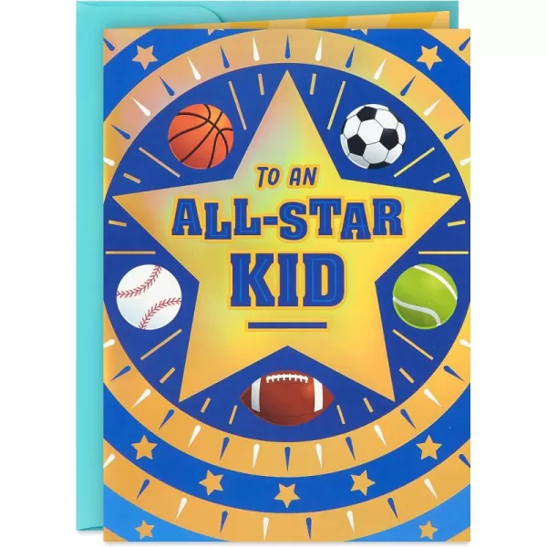 Hallmark Jumbo Birthday Card for Kids Sports AllStar Kid