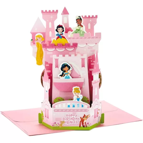 Hallmark Paper Wonder Pop Up Birthday Card for Kids Disney Princess CastlePop Up  Disney Princess Castle