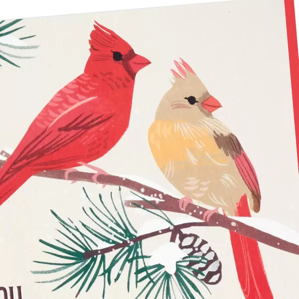 Hallmark Cardinal Thank You Notes 20 Cards with Envelopes for Christmas Holidays Winter