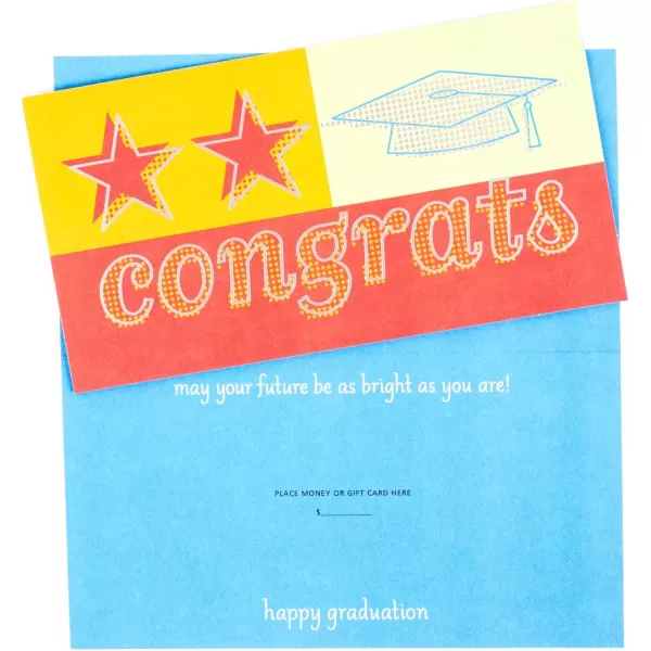 Hallmark Graduation Cards Assortment Hats Off 6 Cards with Envelopes 2 DesignsAssortment  4 Money Holder Cards