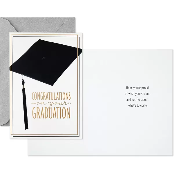 Hallmark Graduation Cards Assortment Hats Off 6 Cards with Envelopes 2 DesignsHats Off  6 Cards