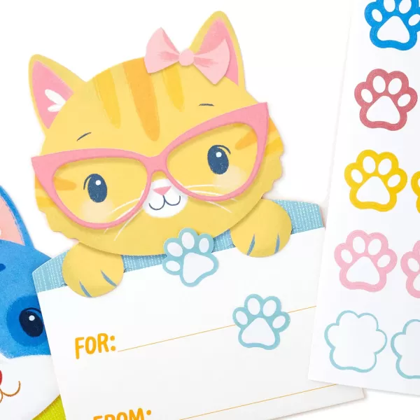 Hallmark Kids Fill in the Blank Thank You Cards Assortment Dogs and Cats 24 Thank You Notes and 40 Stickers