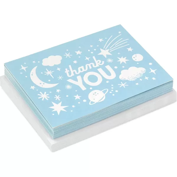 Hallmark Pack of Baby Shower Thank You Cards Outer Space 20 Thank You Notes and Envelopes