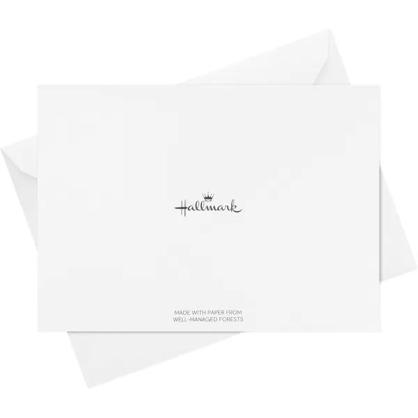 Hallmark Pack of Thank You Cards Silver Foil 20 Thank You Notes with Envelopes