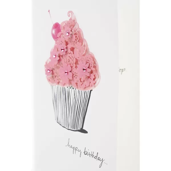 Hallmark Signature Birthday Card DeliveryPink Cupcake