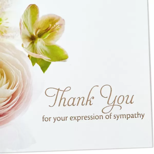 Hallmark Thank You for Your Sympathy Cards Soft Bouquet 20 Note Cards with Envelopes 5STZ5034Soft Bouquet