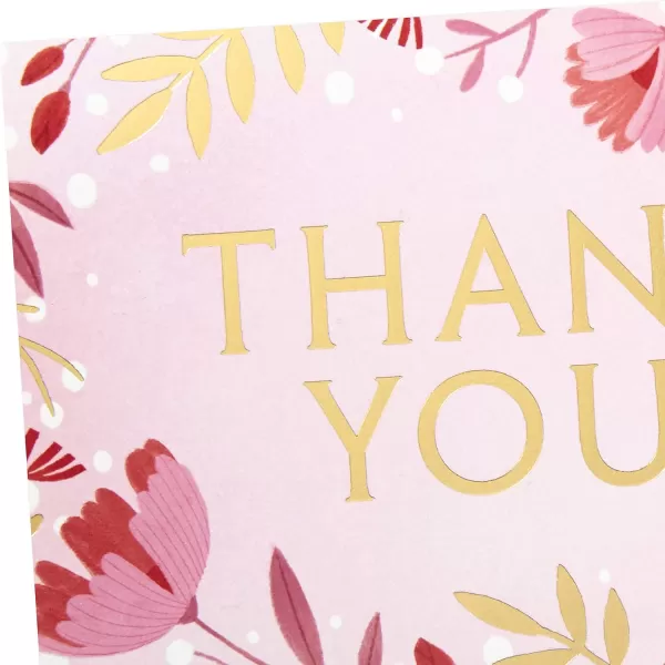 Hallmark Wedding Baby Shower Bridal Shower Thank You Cards Pink Flowers 40 Thank You Notes and Envelopes