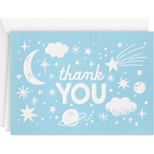 Hallmark Pack of Baby Shower Thank You Cards Outer Space 20 Thank You Notes and Envelopes