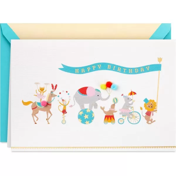 Hallmark Signature Birthday Card CircusCircus