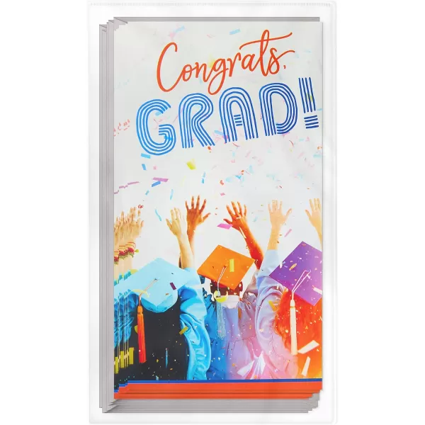 Hallmark Graduation Cards Assortment Wishing You Success 6 Cards with EnvelopesConfetti  10 Money Holder Cards