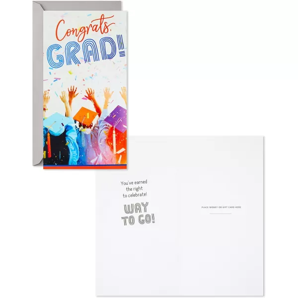 Hallmark Graduation Cards Assortment Wishing You Success 6 Cards with EnvelopesConfetti  10 Money Holder Cards