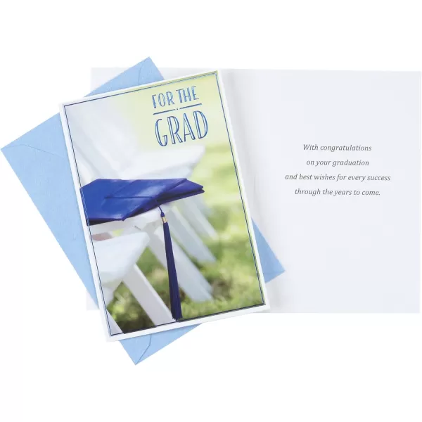 Hallmark Graduation Cards Assortment Wishing You Success 6 Cards with EnvelopesLight Blue and Multicolor