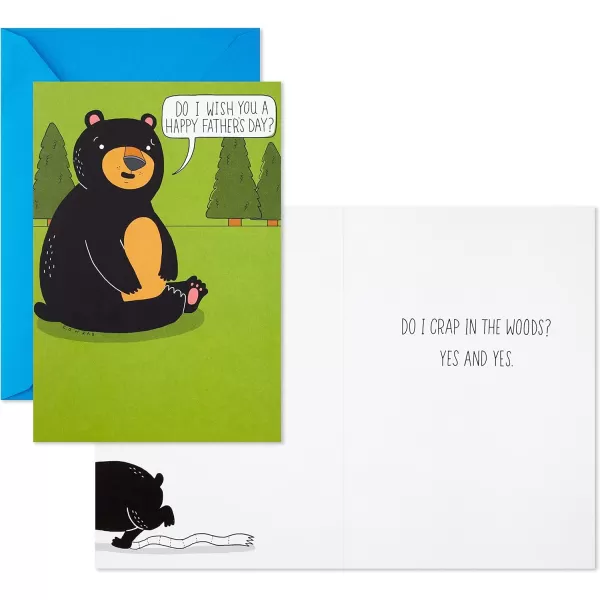 Hallmark Shoebox Funny Graduation Cards Conquer the World 6 Cards with EnvelopesFathers Day  Bear in the Woods