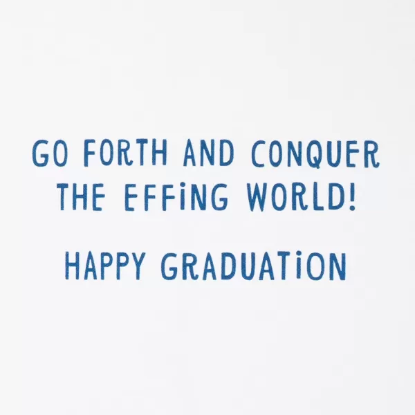 Hallmark Shoebox Funny Graduation Cards Conquer the World 6 Cards with EnvelopesGraduation  Conquer the World