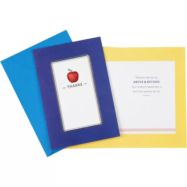 Hallmark Teacher Appreciation Card Assortment for Day Care Preschool Elementary School Graduation or Back to School 8 Cards with Envelopes